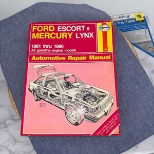 Haynes Ford Escort Mercury Lynx Repair Manual 1981-1990 All Gasoline Engines